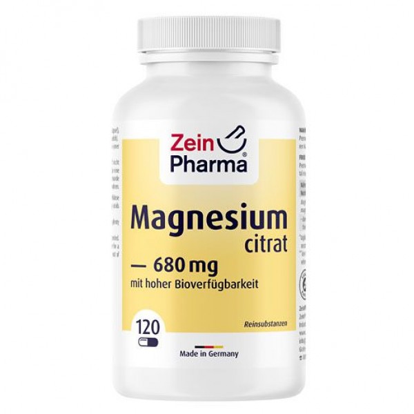 Пищевая добавка с минеральным магнием MAGNESIUMCITRAT Kapseln 120 шт Zein Pharma Пищевая добавка с минеральным магнием MAGNESIUMCITRAT Kapseln 120 шт Zein Pharma